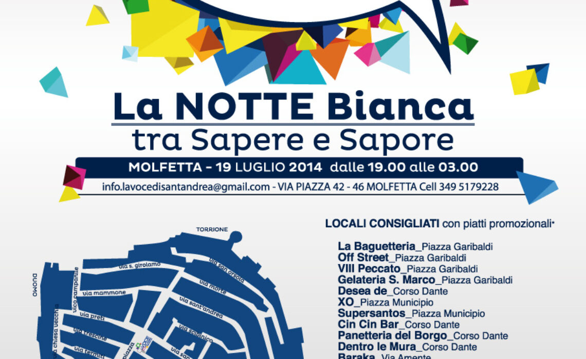 Programma Notte bianca Molfetta1